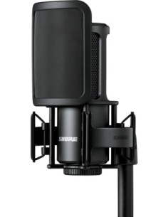 SHURE SM4-K-KIT – Micro de studio SM4 avec suspension et anti-pop et mallette