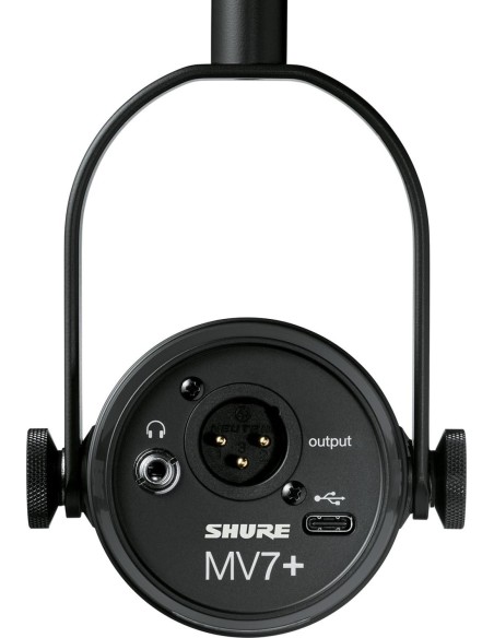 SHURE MV7+ – Microphone dynamique USB-C/XLR pour podcast – photo complémentaire 1
