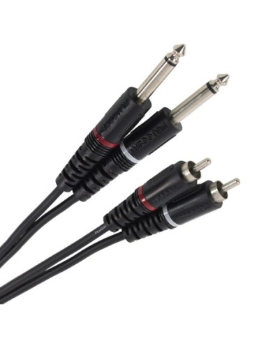 PLUGGER – Câble Bretelle RCA Mâle - Jack Mâle Mono 3m Easy