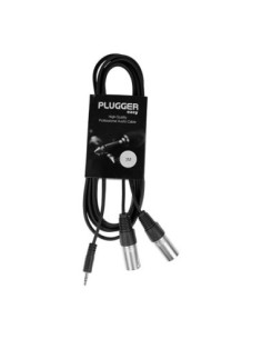 PLUGGER – Câble Y Mini Jack Mâle Stéréo - XLR Mâle 3m Easy