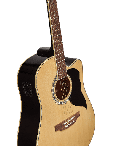 EKO RANGER6CW-EQ-NAT – Guitare électroacoustique Dreadnought cutaway électro Natural – photo complémentaire 2