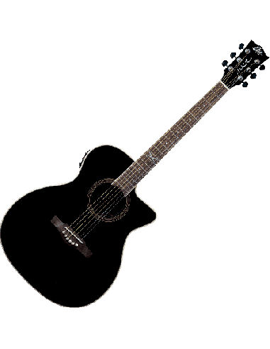 EKO NXT-A100CWE-BLK – Guitare électro-acoustique Auditorium Cutaway See Through Black – photo complémentaire 1