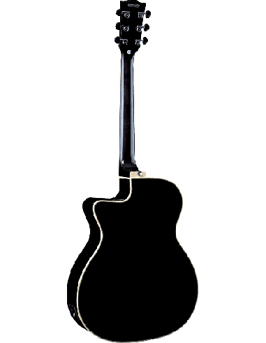 EKO NXT-A100CWE-BLK – Guitare électro-acoustique Auditorium Cutaway See Through Black – photo complémentaire 3