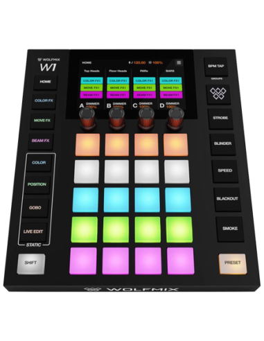 Wolfmix W1 MK3 Contrôleur DMX autonome tactile 4 univers – photo complémentaire 2