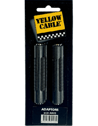 YELLOW CABLE AD32 – Adaptateur Jack 6,35 mm stéréo vers 2 RCA femelles – photo complémentaire 1