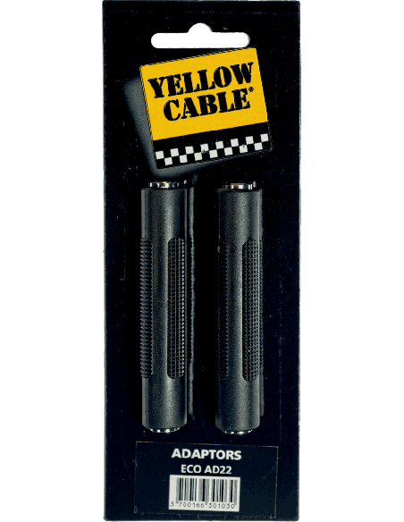 YELLOW CABLE AD32 – Adaptateur Jack 6,35 mm stéréo vers 2 RCA femelles – photo complémentaire 1