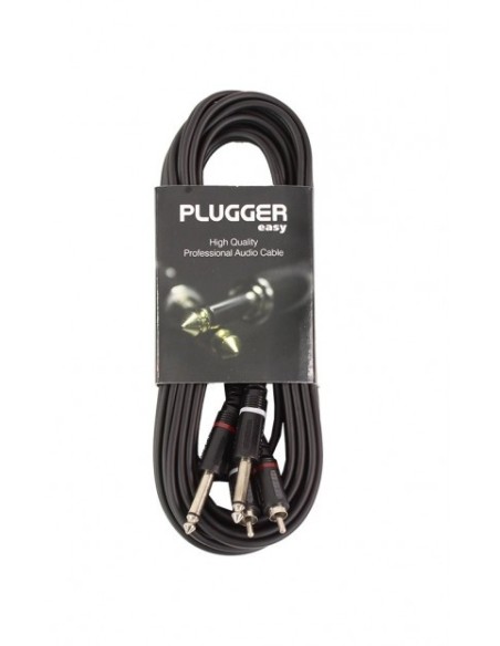 PLUGGER CÂBLE BRETELLE RCA MÂLE – Jack Mâle Mono 6m Easy – photo complémentaire 1