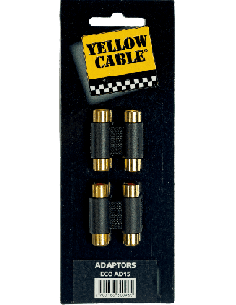 YELLOW CABLE AD15 – Adaptateur 2 RCA femelle vers 2 RCA femelle 2