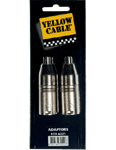 YELLOW CABLE AD21 – Adaptateur RCA femelle vers XLR mâle – photo complémentaire 1