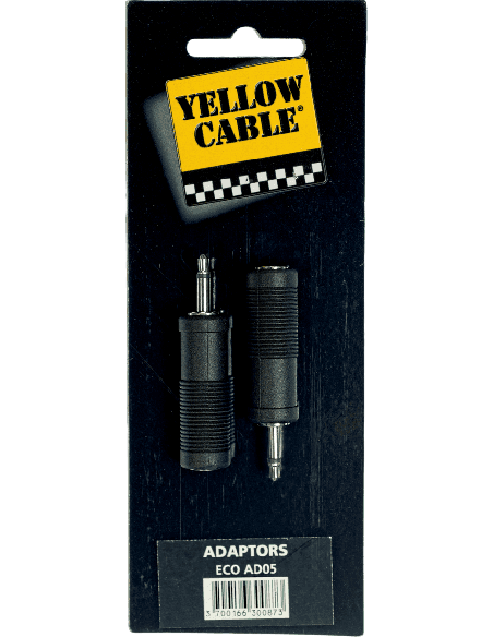 YELLOW CABLE AD05 – Adaptateur Mini jack mono mâle vers jack mono femelle – photo complémentaire 1