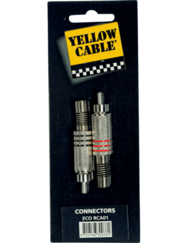 YELLOW CABLE RCA01 – Prise RCA mâle nickel – photo complémentaire 1