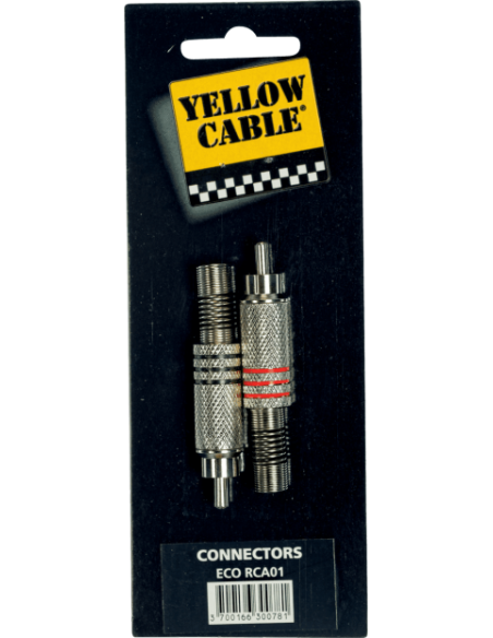 YELLOW CABLE RCA01 – Prise RCA mâle nickel – photo complémentaire 1