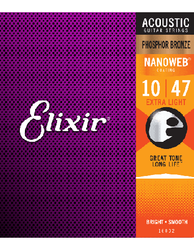 ELIXIR CEL 16002 JEUX – Extra Light 10-14-23-30-39-47 avec revêtement Cordes pour guitare – photo complémentaire 1