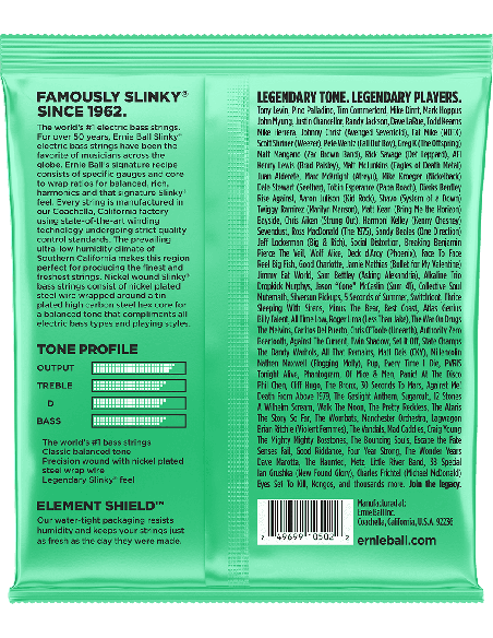 ERNIE BALL CEB 2841 – Jeux de cordes pour basses Hyper slinky 40-60-80-100 – photo complémentaire 1