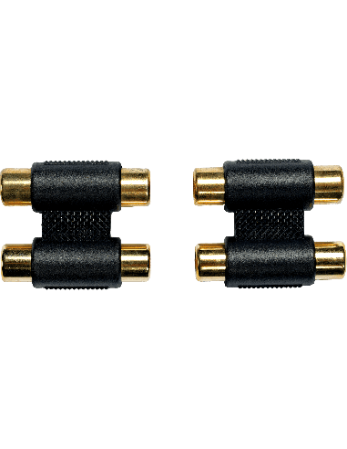 YELLOW CABLE AD15 – Adaptateur 2 RCA femelle vers 2 RCA femelle