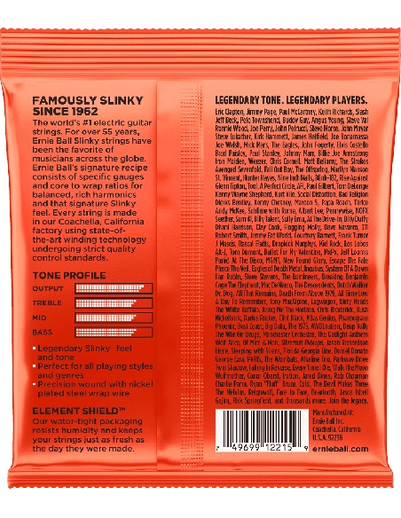 ERNIE BALL CEB 2215 – Jeux Skinny top HB 10-13-17-30-42-52 pour guitare électrique – photo complémentaire 1