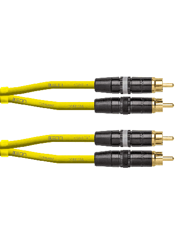 CORDIAL DJ-RCA3G. CÂBLE RCA – rca 3M vert. – photo complémentaire 1