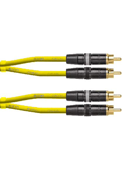 CORDIAL DJ-RCA3G. CÂBLE RCA – rca 3M vert. – photo complémentaire 1