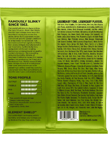 ERNIE BALL – CEB 2832 Jeux - Regular slinky 50-70-85-105 pour guitare basse – photo complémentaire 1
