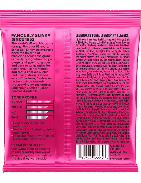 ERNIE BALL – CEB 2223 Jeux - Super slinky 09-11-16-24w-32-42 pour guitare électrique – photo complémentaire 1