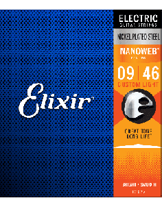 Elixir CEL 12027 Jeux Custom Light 09-11-16-26-36-46 avec revêtement Cordes pour guitare électrique 2