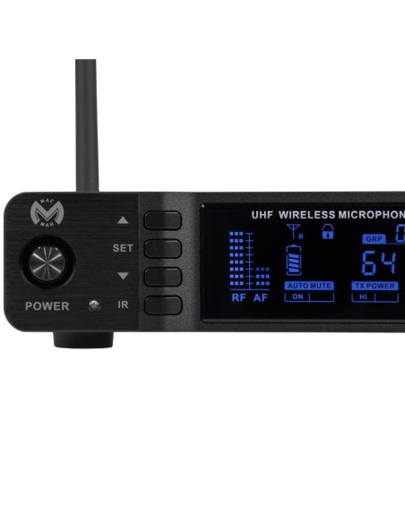 MAC MAH UHF 1000 M – Micro sans fil UHF main cardioïde avec récepteur True Diversity – photo complémentaire 4