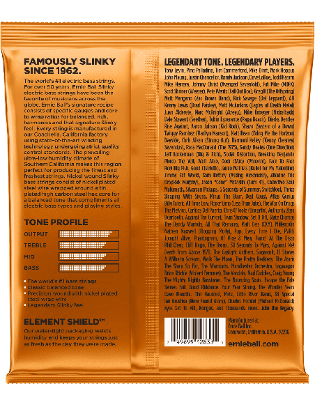 ERNIE BALL 2833 JEUX – Hybrid slinky pour guitare basse – photo complémentaire 1