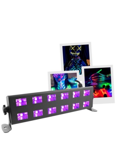 BOOMTONE DJ UV LED BAR 12X1W – Lumière noire