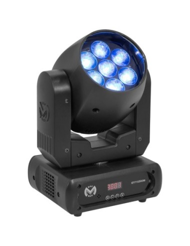 MAC MAH IZY 715 WASH – Lyre Wash LED RGBW 7x15W professionnelle avec zoom – photo complémentaire 1
