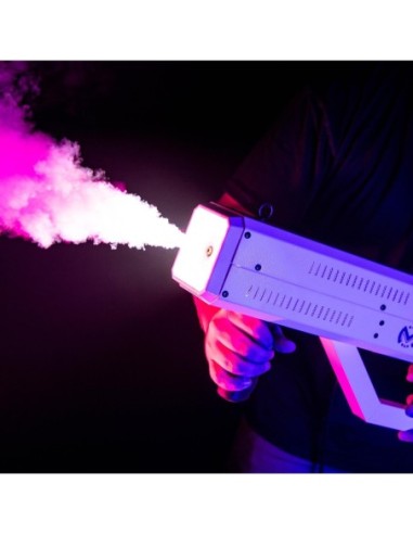 MAC MAH FOG BLASTER 1000 WHITE – Machine à fumée type gun effet CO₂ avec LED stroboscopiques – photo complémentaire 2