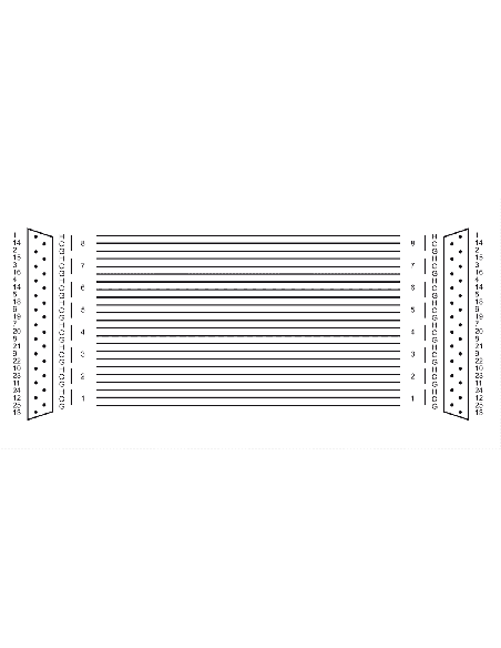 CORDIAL CFD3DDA – Multipaires de studio brochage analogique - Sub-D/Sub-D analo - 3m – photo complémentaire 1
