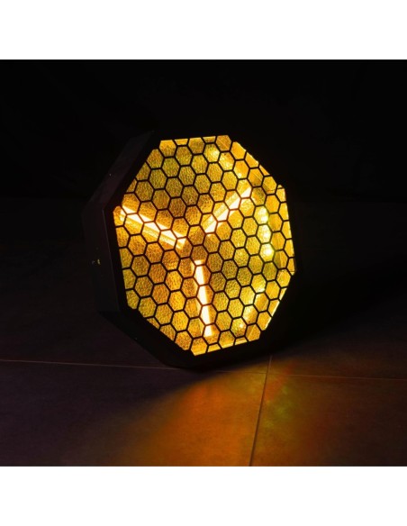MAC MAH AMBER-O – Projecteur LED vintage ambre & RGB pour scène et déco – photo complémentaire 2