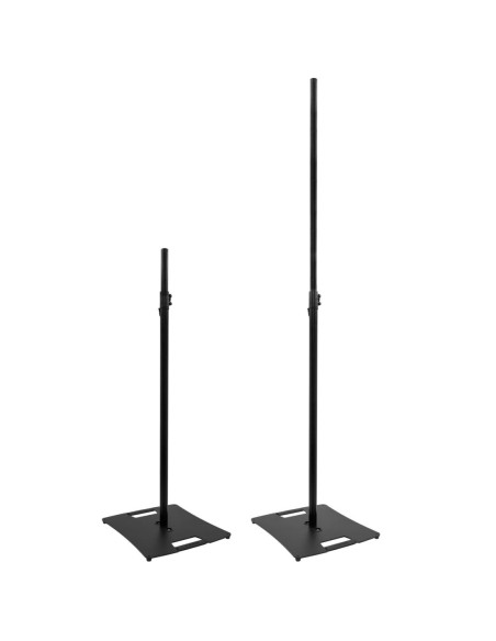 PLUGGER ST240 – Support noir pour enceinte ou éclairage à embase carrée – photo complémentaire 2