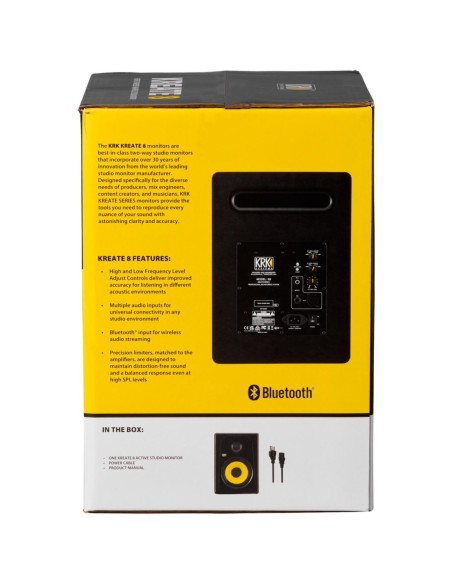 KRK KREATE 8 – Enceinte de Monitoring Active Bluetooth 210W (à l’unité) – photo complémentaire 4