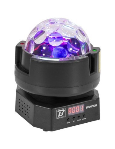 BOOMTONE DJ SPINNER – Jeu de Lumière LED 3-en-1 avec Stroboscope et Laser – photo complémentaire 1