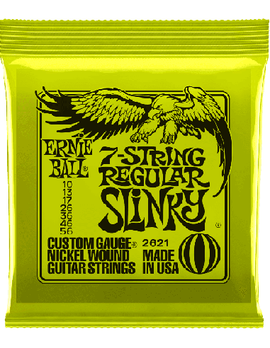 ERNIE BALL CEB 2621 JEUX – Regular slinky 7cordes 10-13-17-26-36-46-56 pour guitare électrique