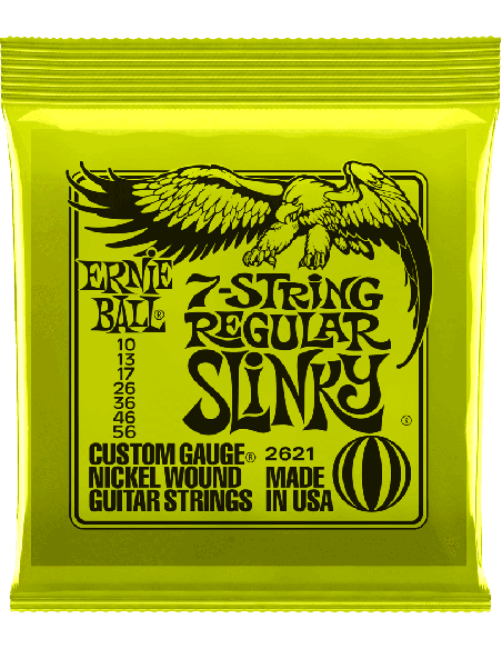 ERNIE BALL CEB 2621 JEUX – Regular slinky 7cordes 10-13-17-26-36-46-56 pour guitare électrique
