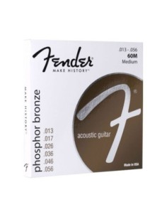 FENDER 60M PHOSPHOR BRONZE – Cordes pour guitare acoustique 13/56
