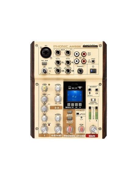PHONIC AM5GE – Console de mixage analogique 4 entrées et Bluetooth – photo complémentaire 1