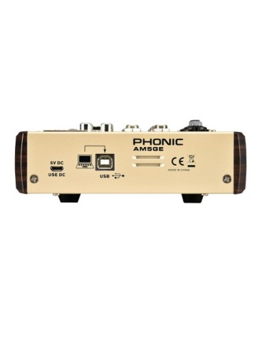 PHONIC AM5GE – Console de mixage analogique 4 entrées et Bluetooth – photo complémentaire 2