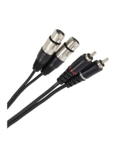 PLUGGER Câble bretelle XLR femelle 3b vers RCA mâle 0.60 M