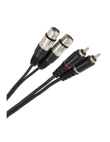 PLUGGER Câble bretelle XLR femelle 3b vers RCA mâle 0.60 M