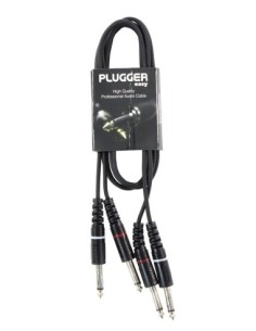 PLUGGER – Câble Bretelle Jack Mâle Mono 6.35mm - Jack Mâle Mono 6.35mm 2