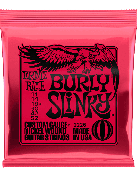 ERNIE BALL CEB 2226 JEUX – Burly Slinky 11-14-18p-30-42-52 pour guitare électrique