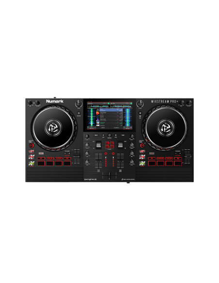 NUMARK MIXSTREAM PRO+ – Contrôleur DJ autonome 2 voies Wi-Fi avec haut-parleurs