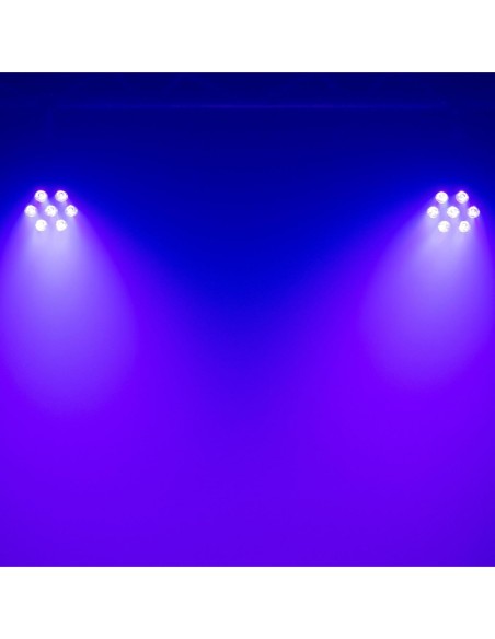 MAC MAH SILENTPAR 7X10W 6IN1 – Par à LED 7x10w 6 en 1 RGBWA/UV – photo complémentaire 2