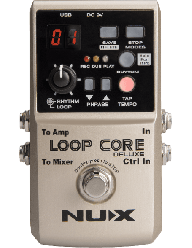 NUX LOOPCORE-DELUXE – Looper et boîte à rythmes + pédalier 2 voies – photo complémentaire 1