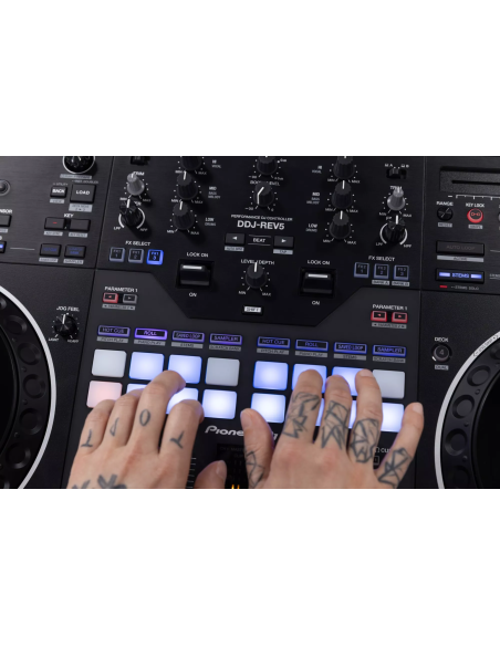 PIONEER DJ DDJ-REV5 – Contrôleur DJ de performance type scratch à 2 voies – photo complémentaire 2
