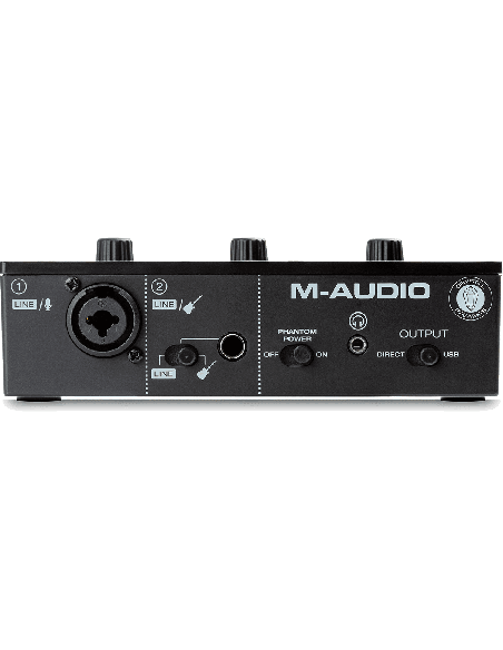 M-AUDIO MTRACK-SOLO – Carte son 2 canaux 1 entrées combo + entrée jack instrument/ligne – photo complémentaire 2