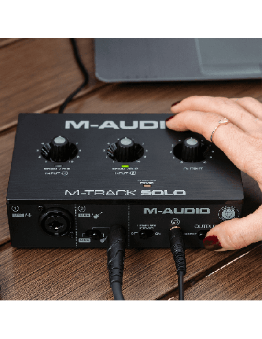 M-AUDIO MTRACK-SOLO – Carte son 2 canaux 1 entrées combo + entrée jack instrument/ligne – photo complémentaire 4